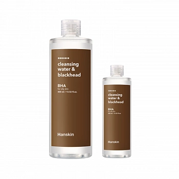 Очищающая вода с BHA-кислотами для жирной кожи 400мл + 100мл Cleansing Water & Blackhead BHA 400ml + 100ml